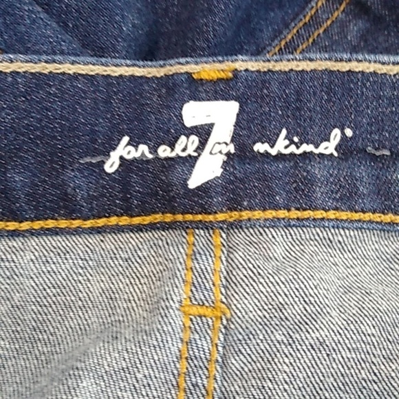7 For All Mankind "Carsen" Dark Blue Slim Jeans Size 38 - Picture 7 of 9